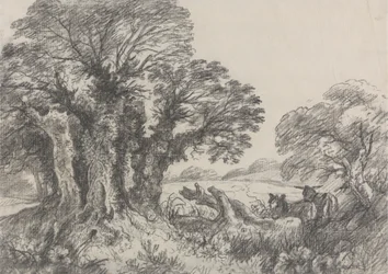 Landscape with Donkeys
