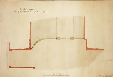 New College Oxford: Proposed Gates and Railing for Entrance to Garden