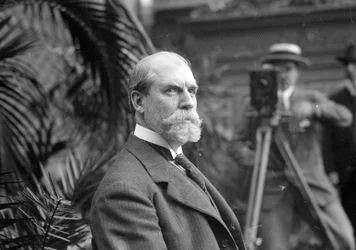 Charles E. Hughes on camera