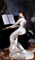 Song without Words, Piano Player, 1880