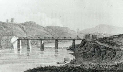 Bridge at Zanesville, Ohio, from 