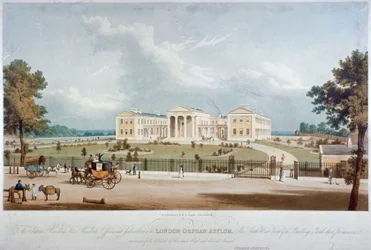 South-west view of the London Orphan Asylum in Lower Clapton, Hackney, London