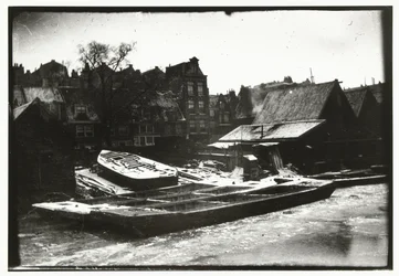 View of a Shipyard on Prinseneiland in Amsterdam
