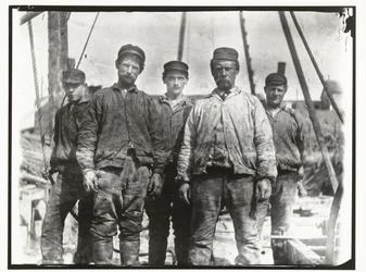 Group Portrait of Workers at Van Diemenstraat in Amsterdam