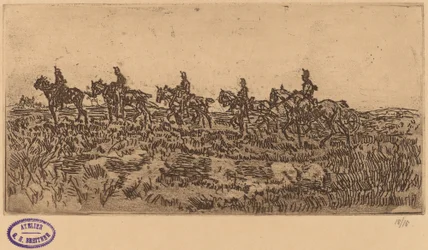 Hussars Riding Single File