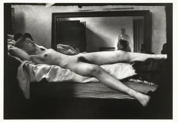 Portrait of a Female Nude with the Photographer Breitner in the Mirror