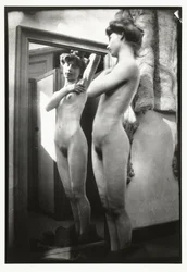 Female Nude Before Mirror