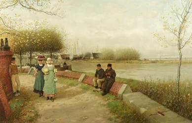 An Exchange of Compliments - Muiden, North Holland, c.1881