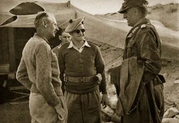 General Thoma captured at El Alamein, and General Montgomery on 4th November 1942