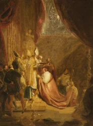 Wolsey Receiving the Cardinals Hat in Westminster Abbey