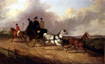 Gentlemen in a Horse Drawn Buggy