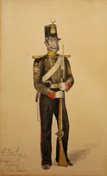 Colour Sergeant of the Royal Marine Artillery, 1854