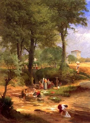 Washing Day near Perugia, Italy