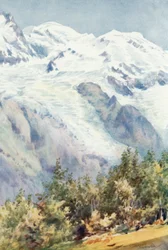 Mont Blanc from the Ruskin Stone