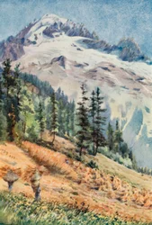 The Aiguille Verte and the Aiguille Du Dru, Autumn