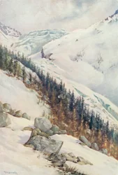 The Glacier of Argentiere in Winter