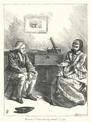 Illustration for She Stoops To Conquer (engraving)