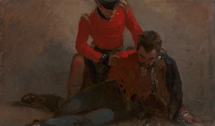 A 42nd Highlander Attending a General of the 7th Hussars: A Study for 