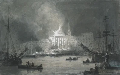 Fire on the Thames