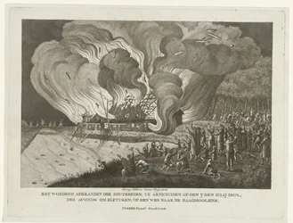 Fire in the Salt Works at Arnemuiden, July 7, 1802