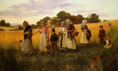 Barley Cutters Returning from Work