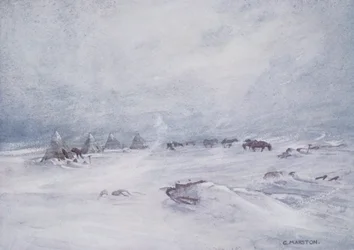 A Blizzard on the Barrier, Illustration from 