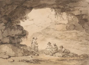Peasants in a Grotto