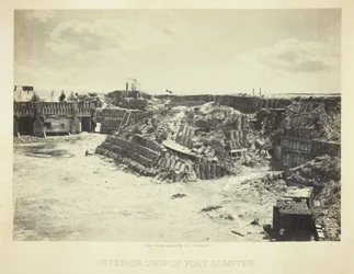Interior View of Fort Sumpter, 1866