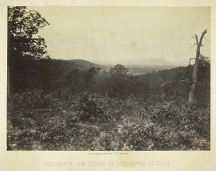 Mission Ridge Scene of Sherman