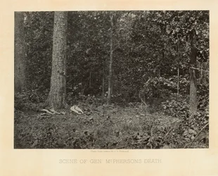 Scene of General McPherson