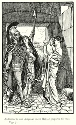 The Iliad: Andromache and Astyanax meet Hektor prepared for war