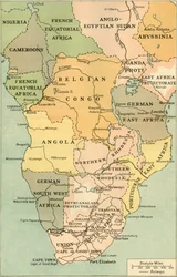 Map of Mid and South Africa