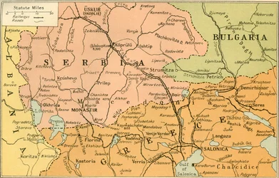 Map of Salonica Front