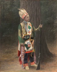 White Man in Chippewa Costume