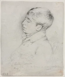 A Portrait of Welby Sherman Asleep in a Chair, 1828