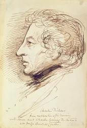 Portrait of Charles Dickens (1812-70)