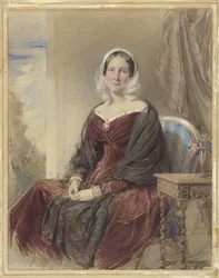 Portrait of a Seated Lady with a View Outside