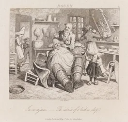 Barber Shop, Rouen, c.1821