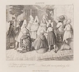 Women Purchasing Fish, Dieppe, c.1821