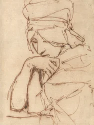 A Pensive Lady