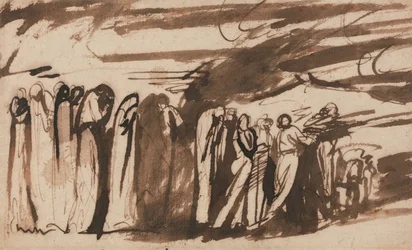 A Procession of the Damned: Study for Dante