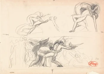 Figure Composition Study; Hell