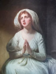 Lady Hamilton at prayer