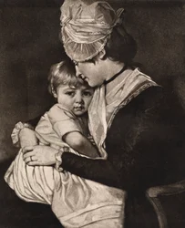 Mrs Carwardine and Child, c1775, 1912