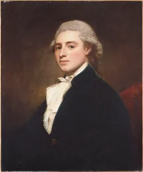 Portrait of James Dashwood, Half Length, Wearing a Blue Jacket and White Jabot
