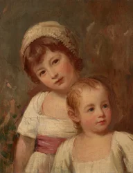 Portrait of Two Children, Half-Length