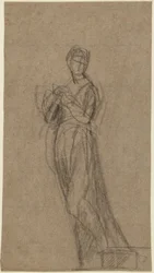 Portrait Study of a Standing Woman