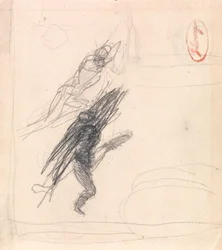 Possibly One Reclining Figure and One Dancing Figure