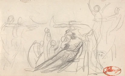 Reclining Figure with Children and Other Figures