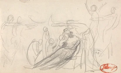 Reclining Figure with Children and Other Figures